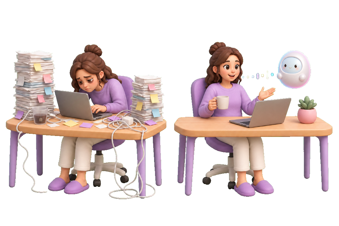 Вечер до и после: рутина руками и работа с помощником